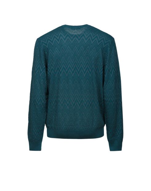 Pull à col rond Arvane tons verts