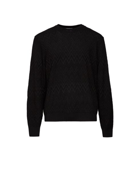 Pull à col rond Ciryane tons noirs