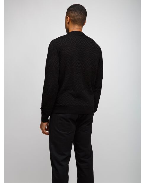 Pull à col rond Ciryane tons noirs