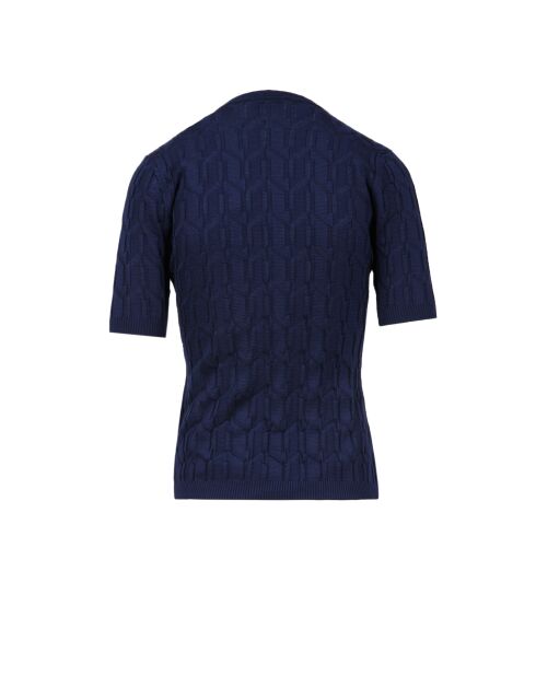 Pull à col rond Iphéa tons marine