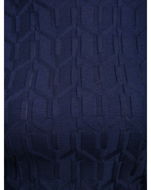 Pull à col rond Iphéa tons marine