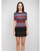 Pull à col rond Amariel tons foncés multicolore