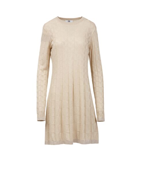 Robe courte Liorah crème de couleur unie