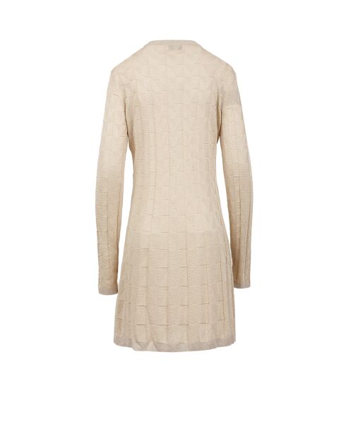 Robe courte Liorah crème de couleur unie