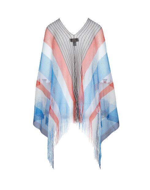 Poncho  Claudette multicolore