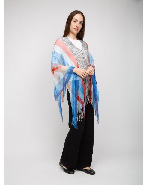 Poncho  Claudette multicolore