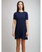 Robe courte Soléan tons marine
