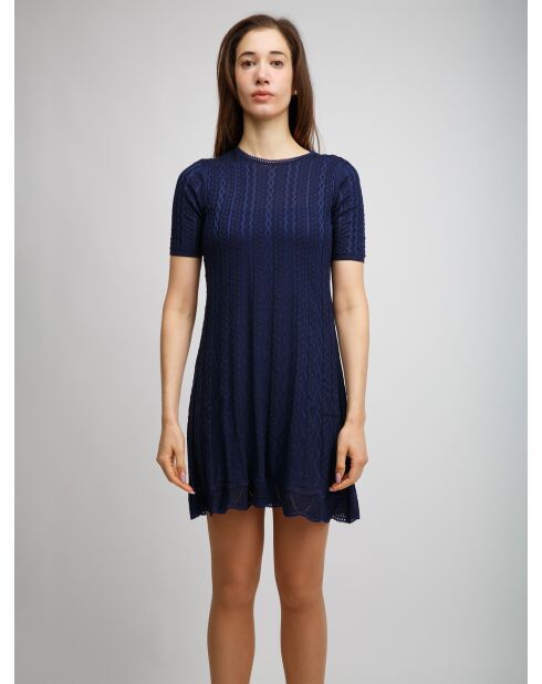Robe courte Soléan tons marine