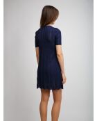 Robe courte Soléan tons marine