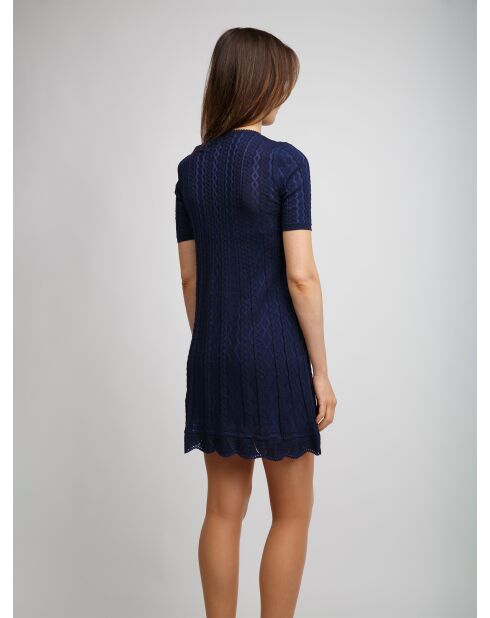 Robe courte Soléan tons marine
