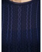 Robe courte Soléan tons marine