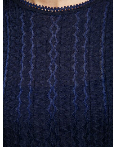 Robe courte Soléan tons marine