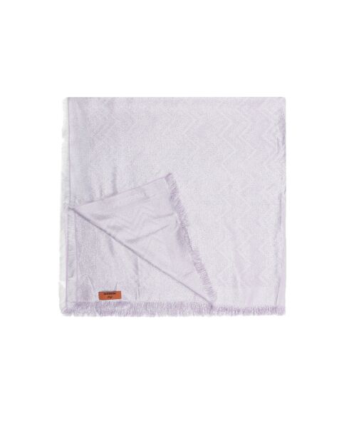 Foulard- Aeronis blanc et lavande
