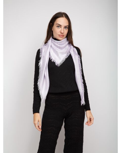 Foulard- Aeronis blanc et lavande