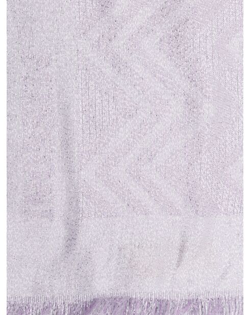 Foulard- Aeronis blanc et lavande