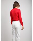 Pull à col en v Ysolde thé-baie