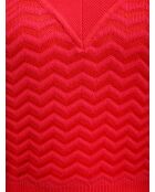 Pull à col en v Ysolde thé-baie