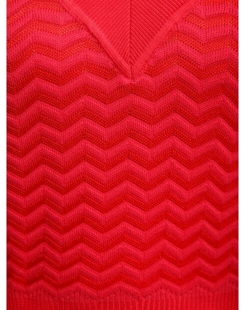 Pull à col en v Ysolde thé-baie