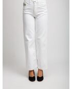 Pantalon à 5 poches Calyone base blanche avec des tons verts