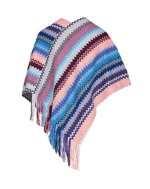 Poncho  Claudine multicolore