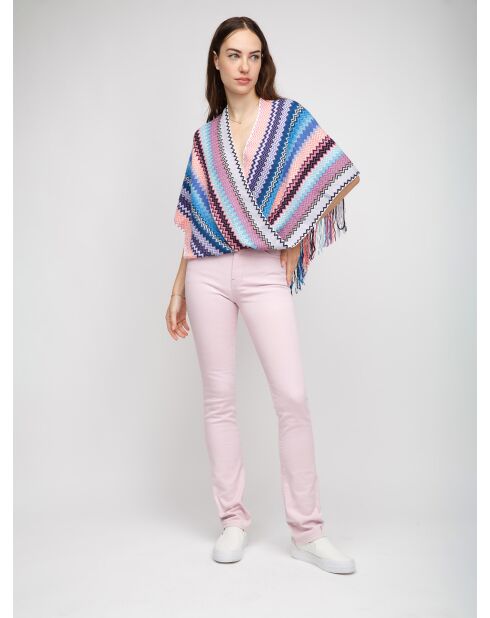 Poncho  Claudine multicolore
