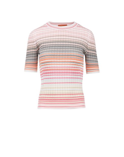 Pull à col rond Lyséa tons clairs multicolore