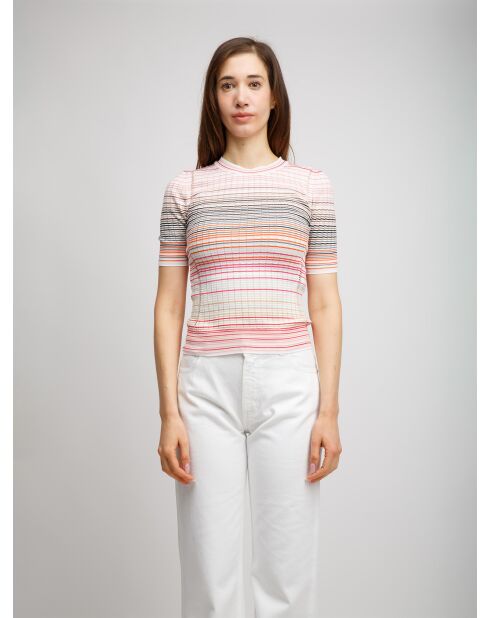 Pull à col rond Lyséa tons clairs multicolore