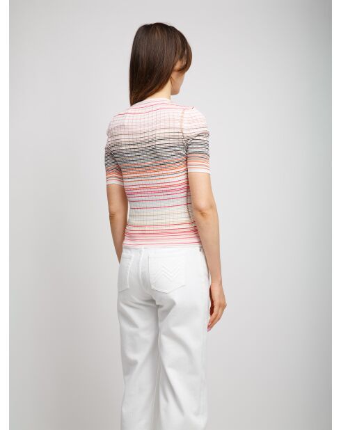 Pull à col rond Lyséa tons clairs multicolore