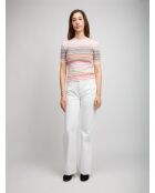 Pull à col rond Lyséa tons clairs multicolore