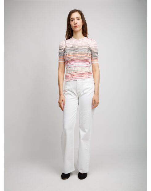 Pull à col rond Lyséa tons clairs multicolore