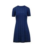 Robe courte Isilde bleu marine uni