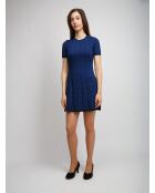 Robe courte Isilde bleu marine uni