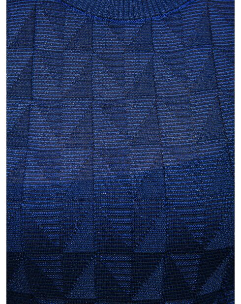 Robe courte Isilde bleu marine uni