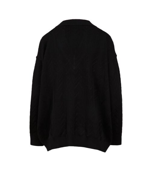 Pull à col en v Isean beauté noir