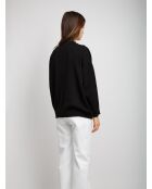 Pull à col en v Isean beauté noir