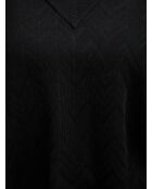 Pull à col en v Isean beauté noir