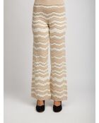 Pantalon Quilena tons crémeux
