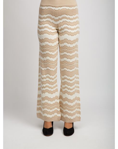 Pantalon Quilena tons crémeux