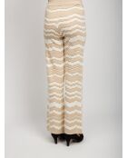 Pantalon Quilena tons crémeux