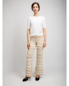 Pantalon Quilena tons crémeux