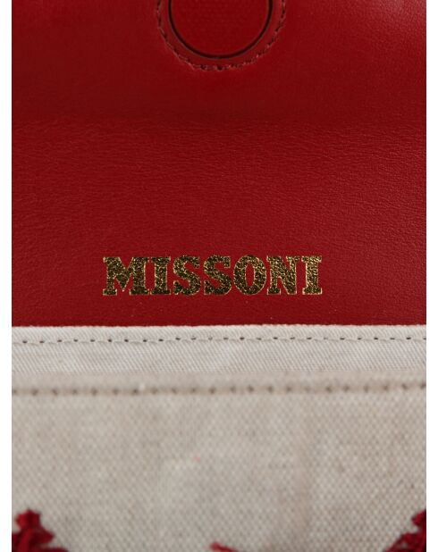 Sac à bandoulière taupe et bordeaux