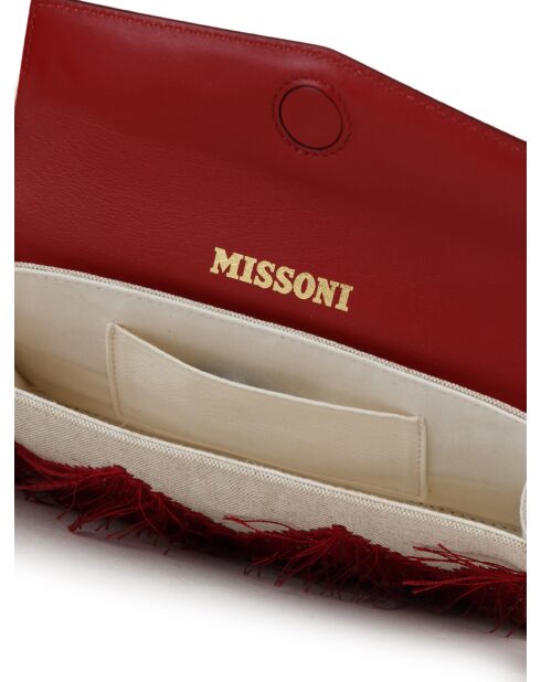 Sac à bandoulière taupe et bordeaux