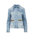 Veste en jean Caëlis base bleue avec des tons de gris