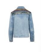 Veste en jean Caëlis base bleue avec des tons de gris