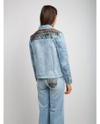 Veste en jean Caëlis base bleue avec des tons de gris