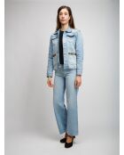 Veste en jean Caëlis base bleue avec des tons de gris