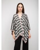 Poncho- Vaerine multicolore