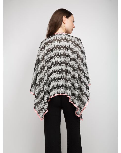 Poncho- Vaerine multicolore