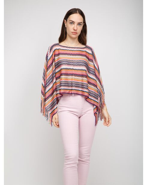 Poncho  Angélique multicolore