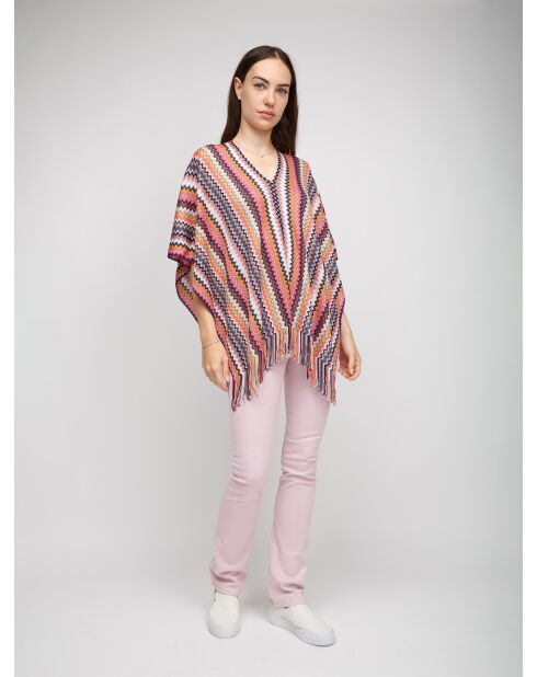 Poncho  Angélique multicolore